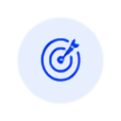 An arrow hitting a target